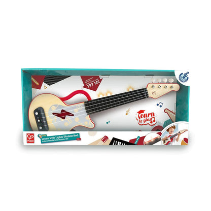Hape Toys Learn with Lights Ukulele - Red