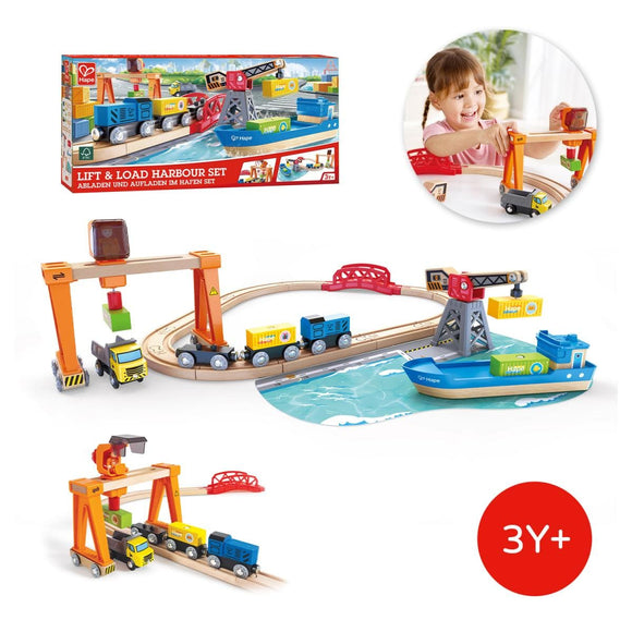 Hape Toys Lift & Load Harbour Set