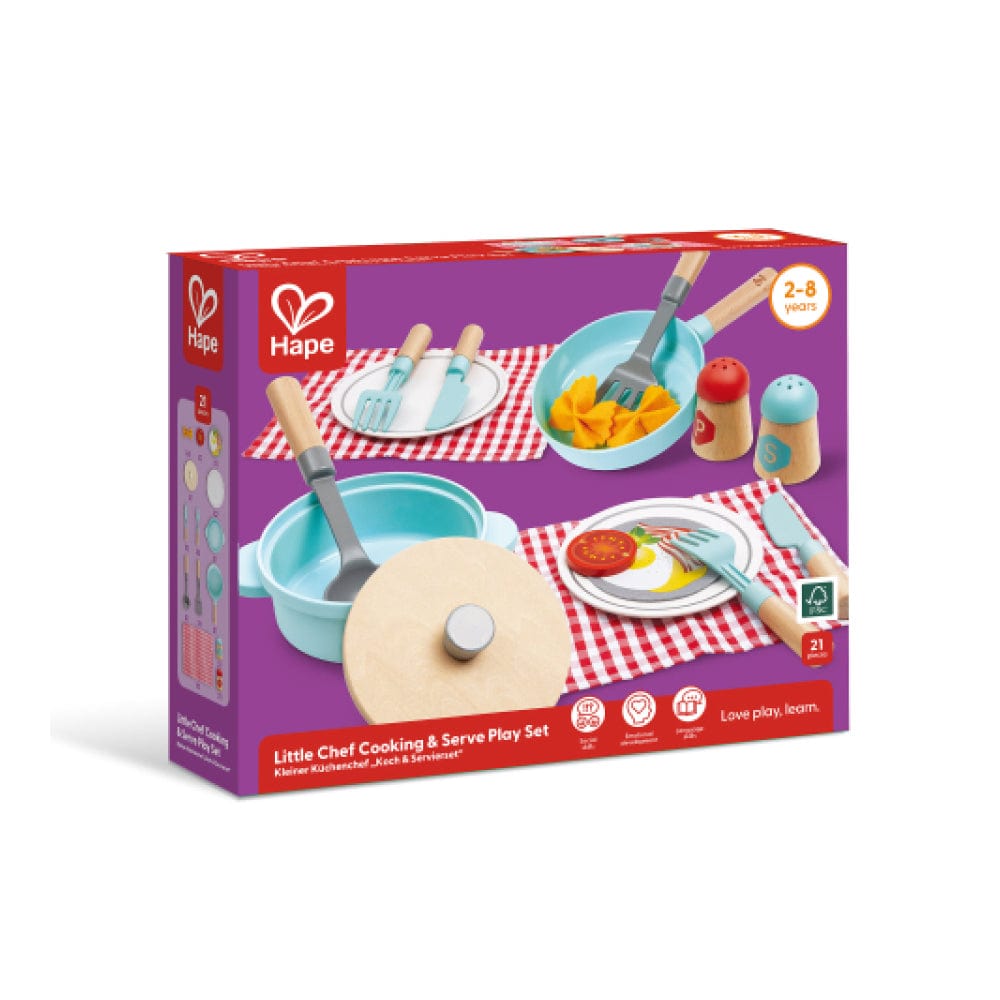 Hape Toys Little Chef Cooking & Serve Play Set