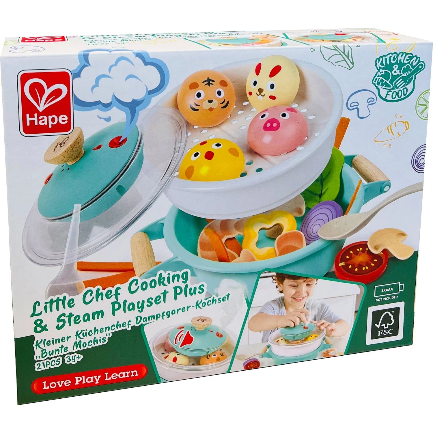Hape Toys Little Chef Cooking & Steam Playset
