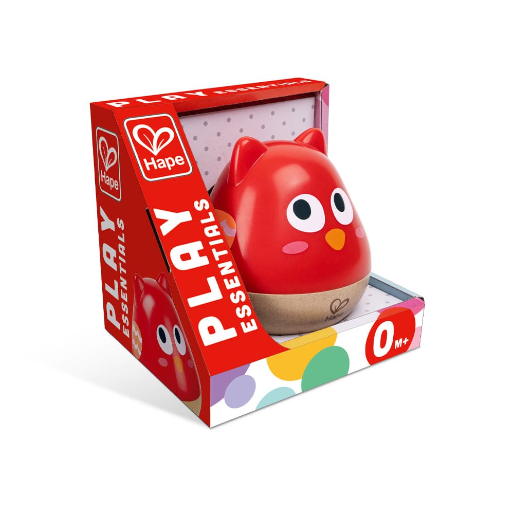 Hape Toys Owl Musical Wobbler / Red