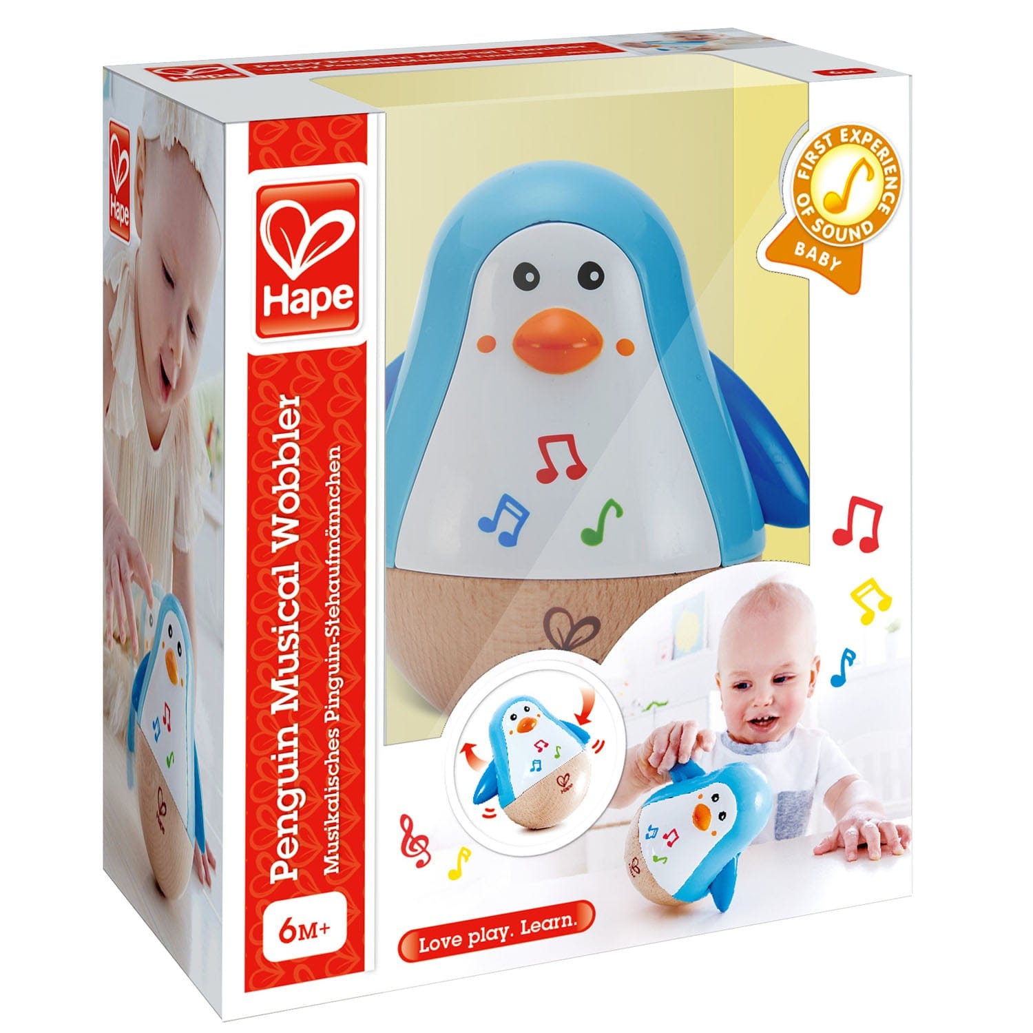 Hape Toys Penguin Musical Wobbler