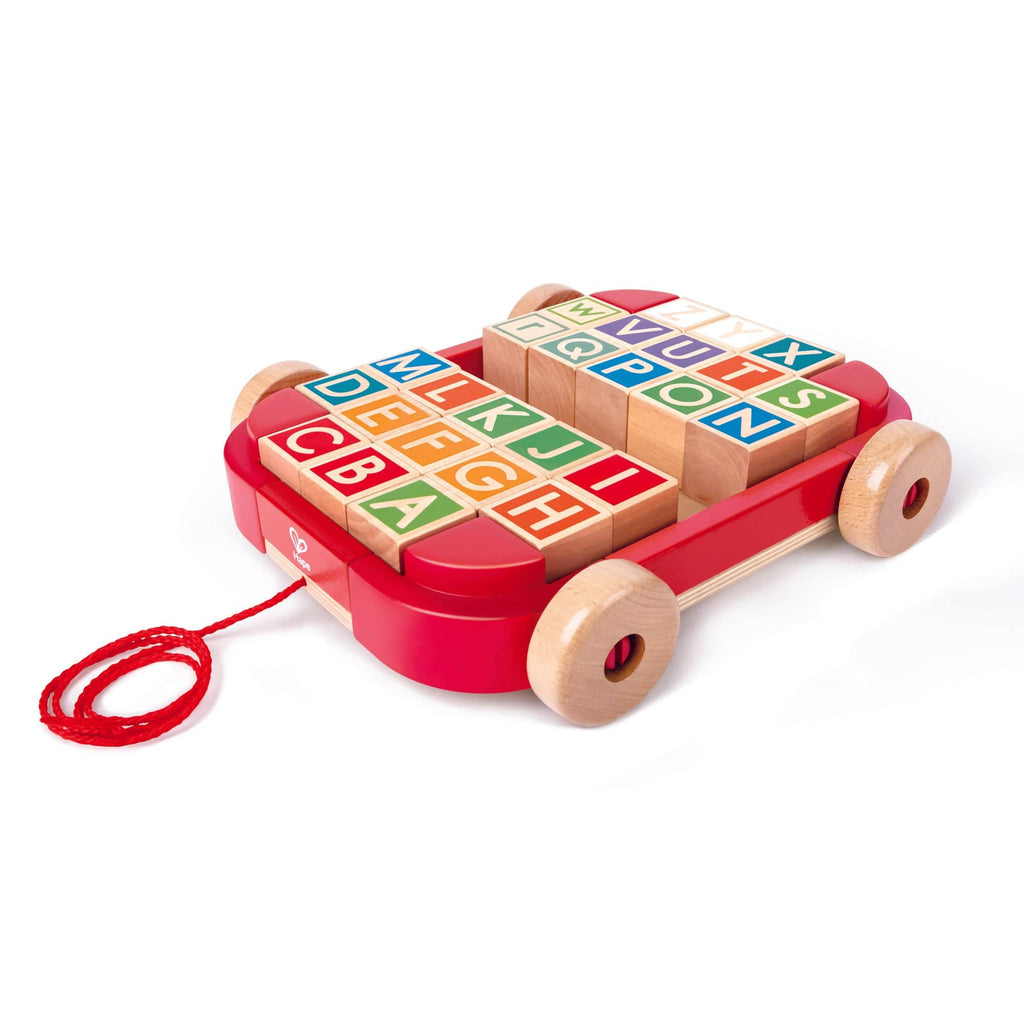 Hape Toys Pull-along Cart with Stacking Blocks