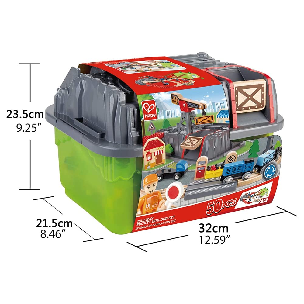 Hape Toys Railway Bucket-Builder-Set