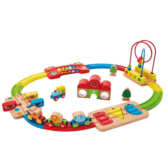 Hape Toys Rainbow Puzzle Railway