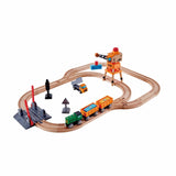Hape Toys Sea & Rail Cargo Transport Set