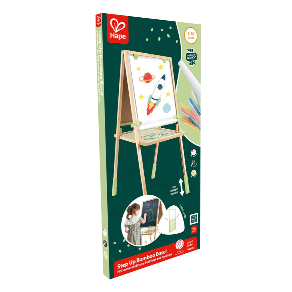 Hape Toys Step Up Bamboo Easel