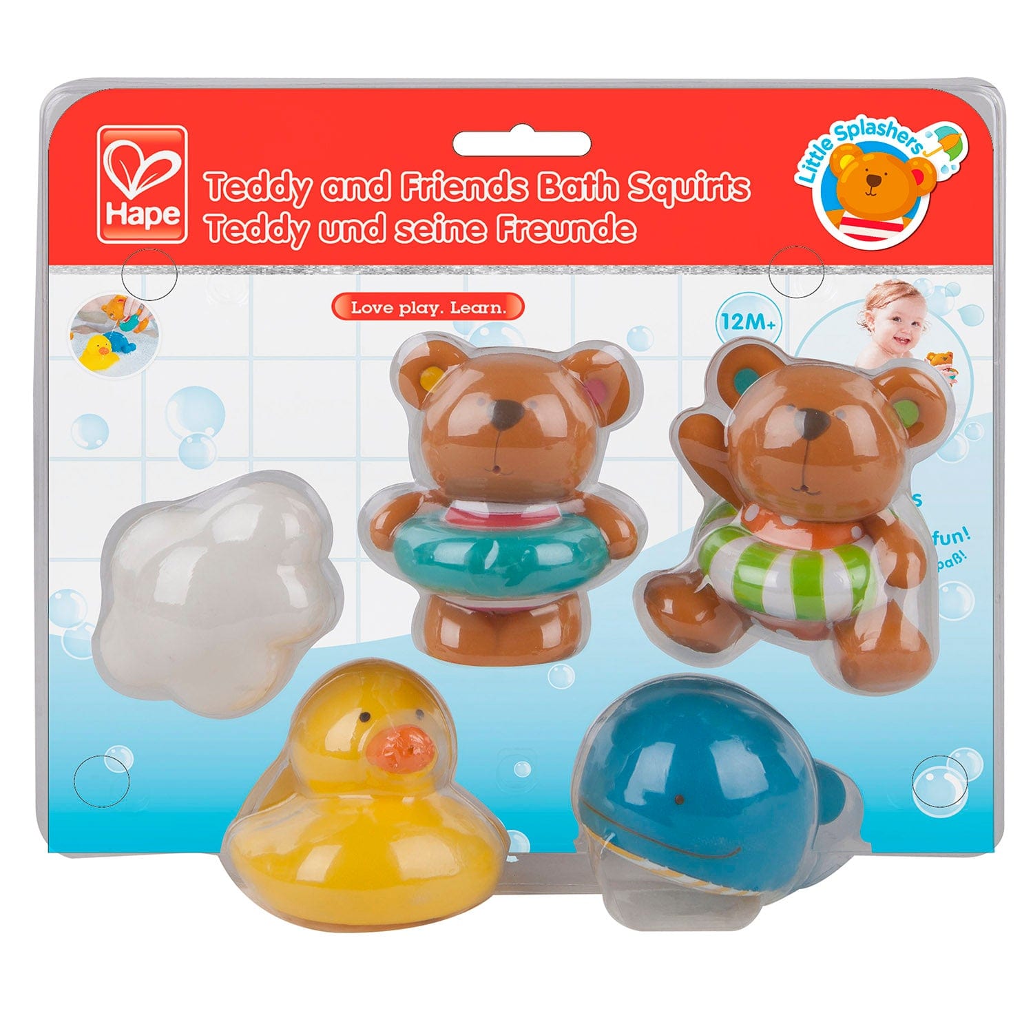 Hape Toys Teddy And Friends Bath Squirts