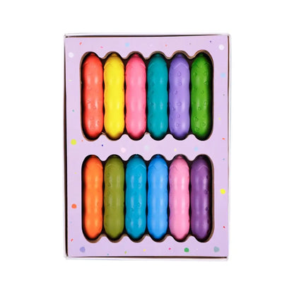 Haku Yoka Happy Pea Pod Crayons - 12 Pastel Colours