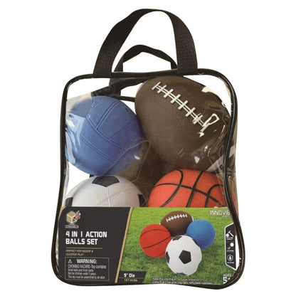 Hatim Toys 4 IN 1 Action Balls Set