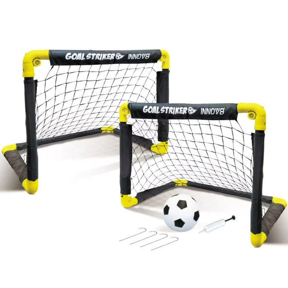 Hatim Toys Folding Double Mini Soccer Goal Set