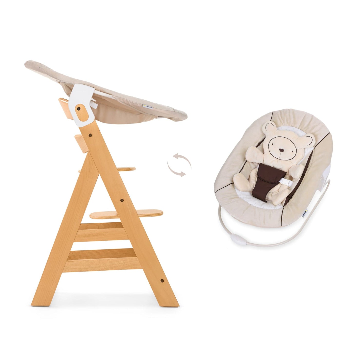 Hauck baby accessories Alpha Bouncer 2 In1 / Bear Hearts Beige