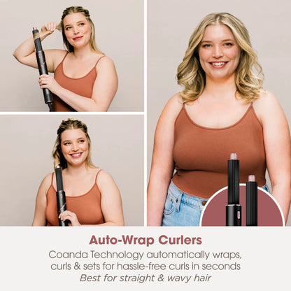 Shark FlexStyle 5-in-1 Air Styler & Hair Dryer HD440ME - Black/Rose Gold