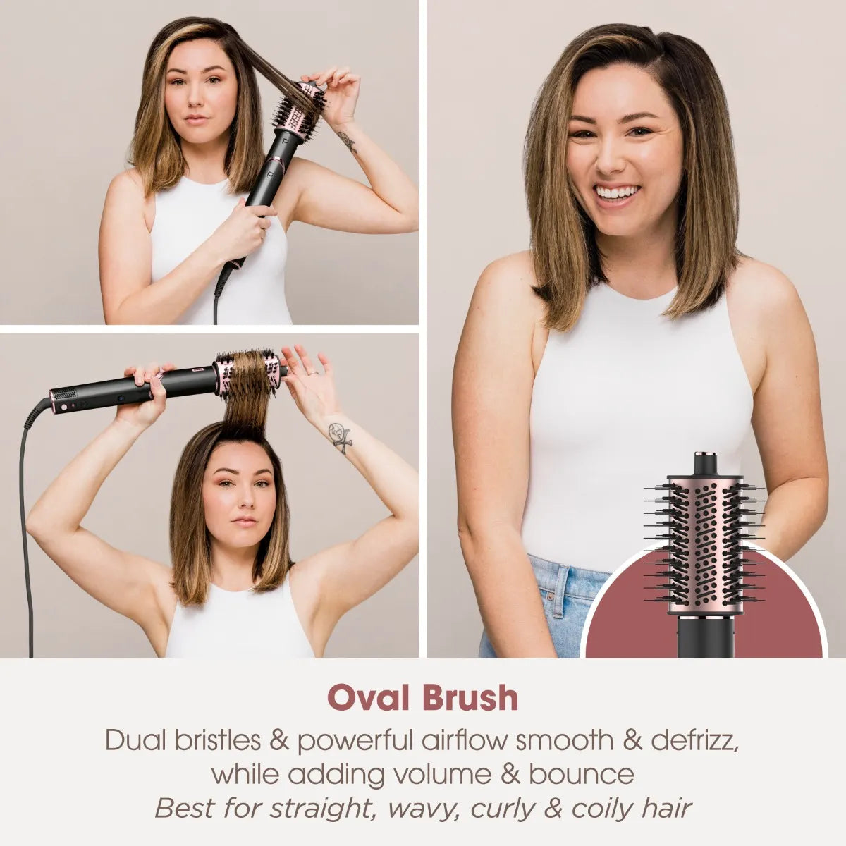 Shark FlexStyle 5-in-1 Air Styler & Hair Dryer HD440ME - Black/Rose Gold