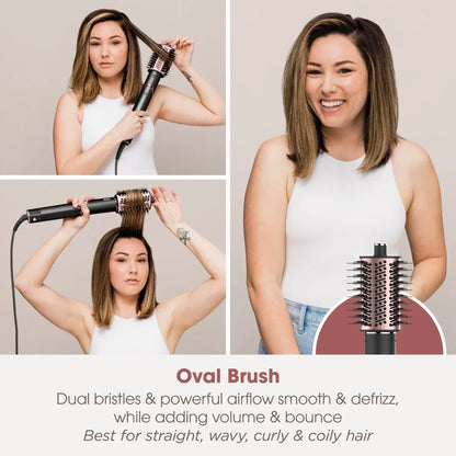 Shark FlexStyle 5-in-1 Air Styler & Hair Dryer HD440ME - Black/Rose Gold