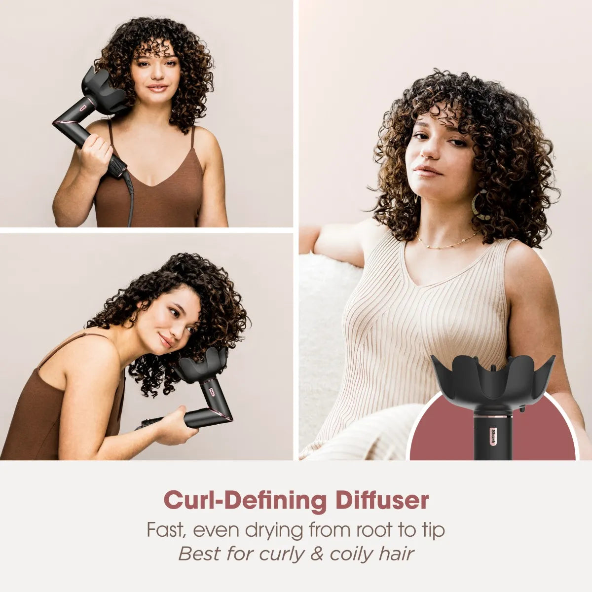 Shark FlexStyle 5-in-1 Air Styler & Hair Dryer HD440ME - Black/Rose Gold