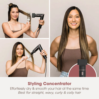 Shark FlexStyle 5-in-1 Air Styler & Hair Dryer HD440ME - Black/Rose Gold