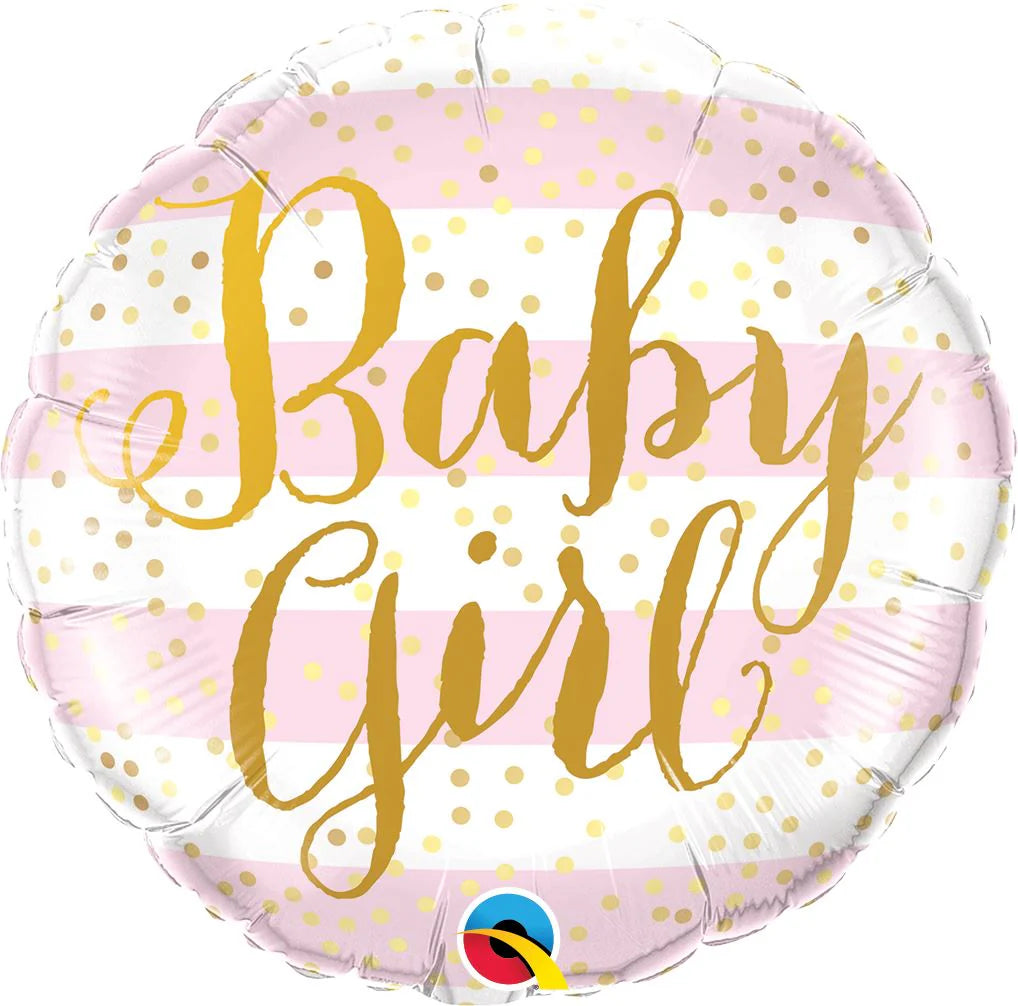 Foil Balloons Baby Girl 1pc 18inch