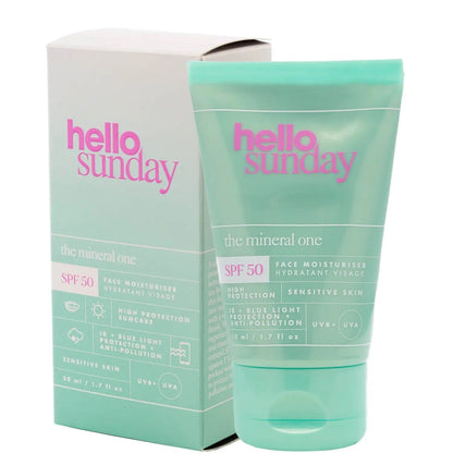 Hello Sunday Beauty Hello Sunday The Mineral One Mineral Face Moisturiser SPF50 50ml