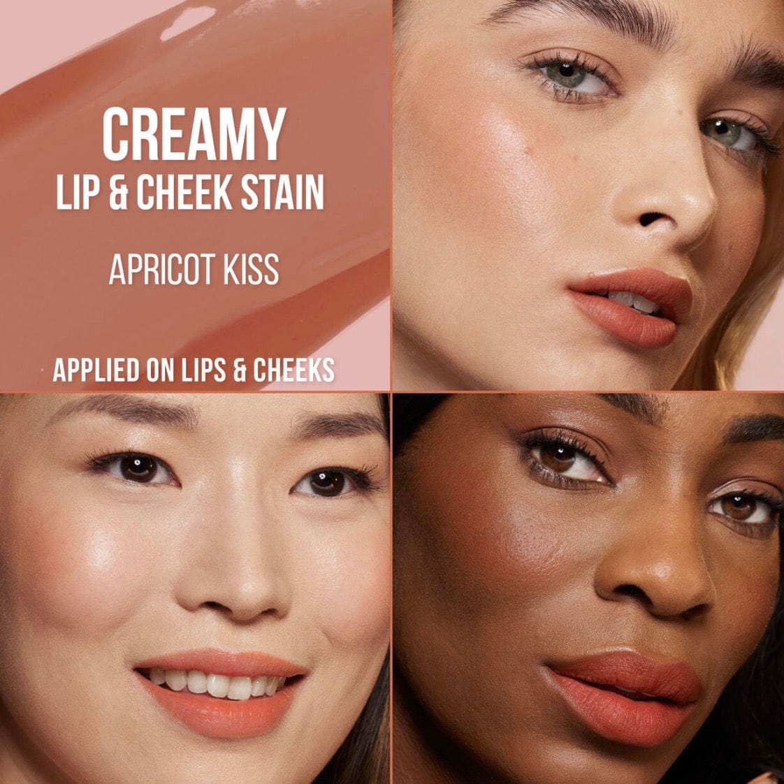 Huda Beauty Beauty Lip Blush Creamy Lip & Cheek Stain 6ml - Apricot Kiss