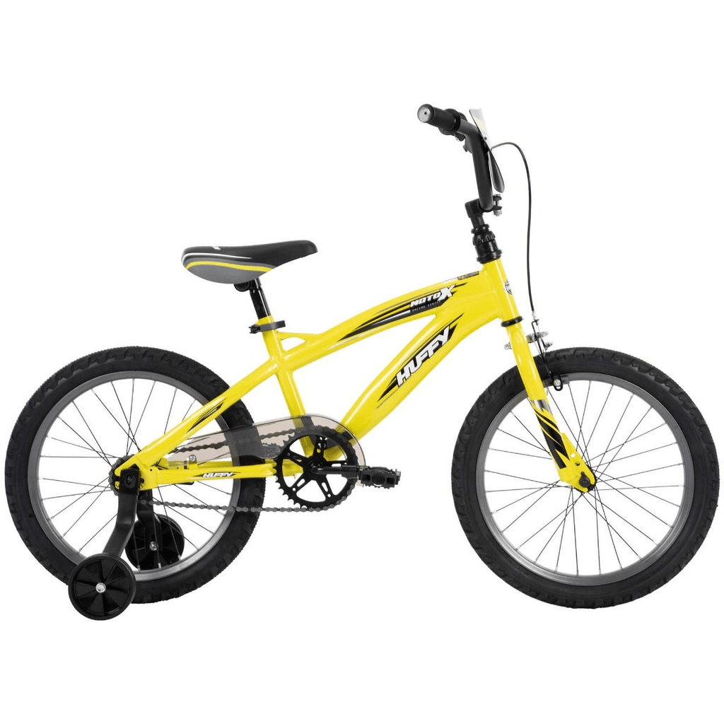 Yellow shop huffy bike