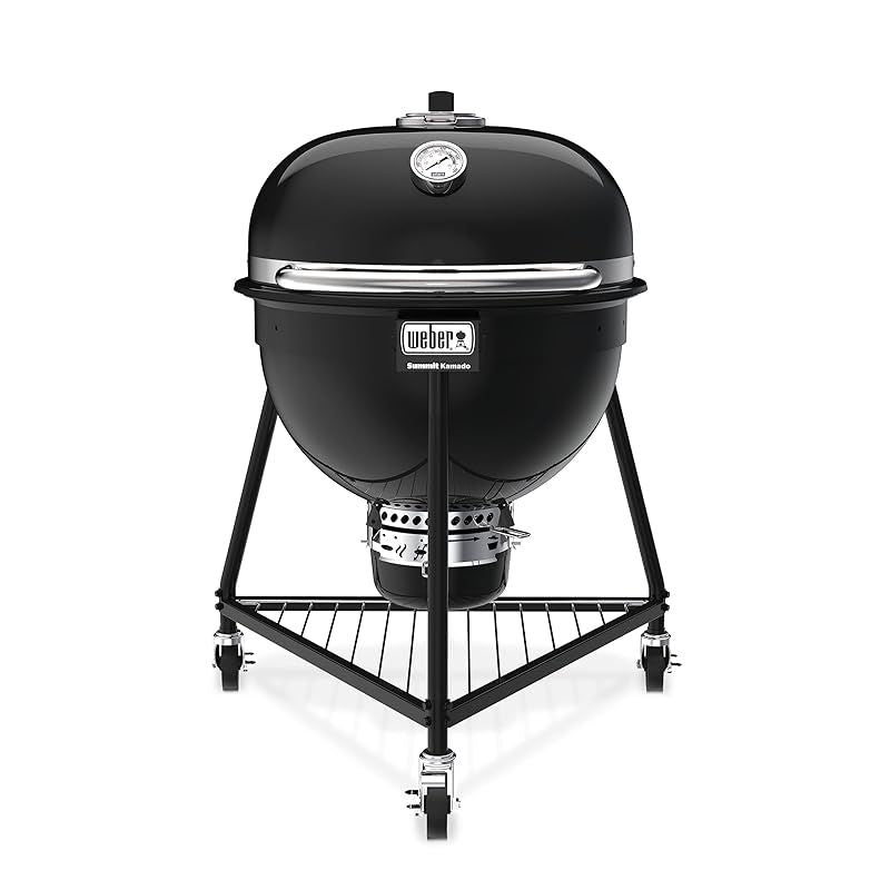 Weber 18201001 Summit Kamado E6 Charcoal Grill, Black