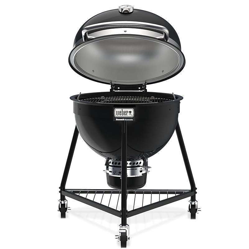 Weber 18201001 Summit Kamado E6 Charcoal Grill, Black