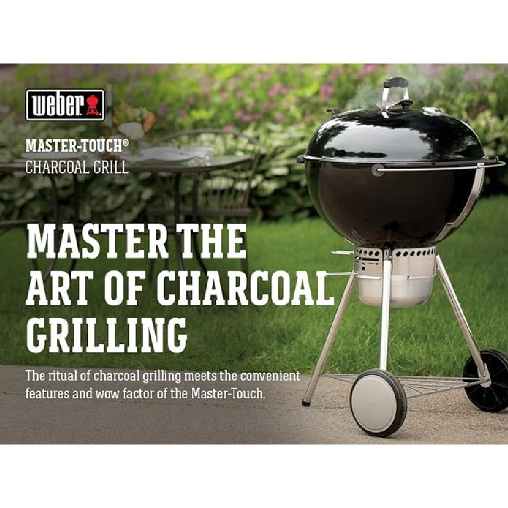 شواية الفحم Weber® Master-Touch مقاس 22 بوصة مع مقياس حرارة مدمج