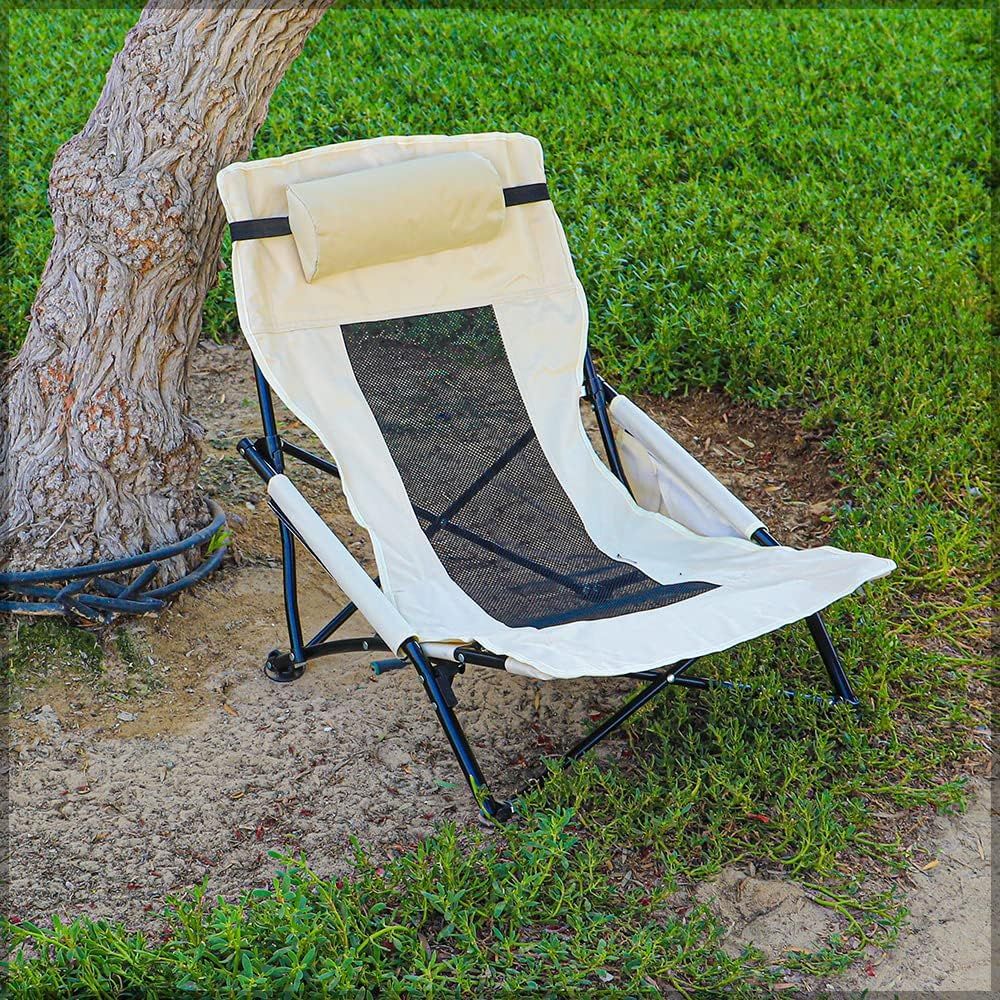 YATAI Patio Lounge Low Height Chair with Arm Rest