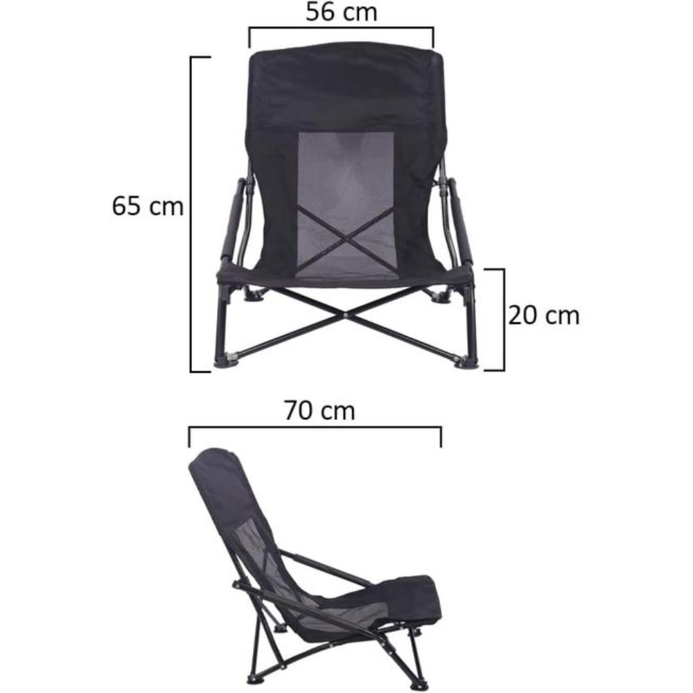 YATAI Patio Lounge Low Height Chair with Arm Rest