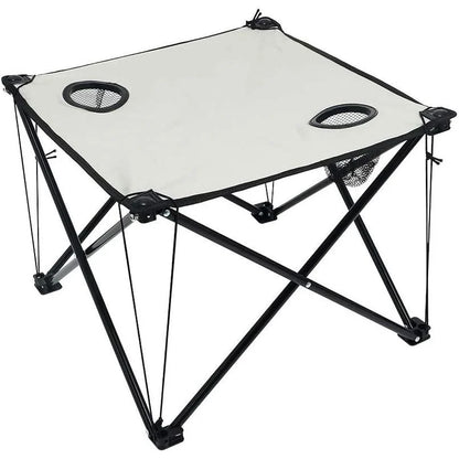 مجموعة ياتاي من 4 كراسي قابلة للطي مع طاولة قابلة للطي