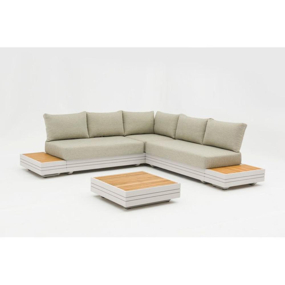 Largo White Coffee Table Set