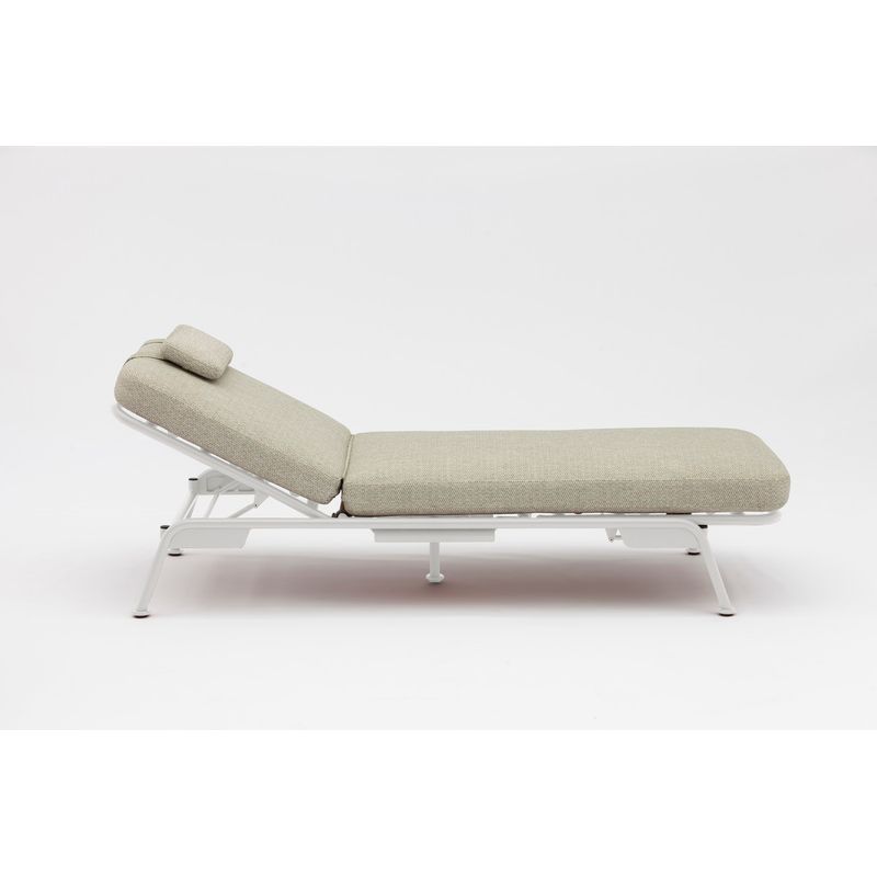 Sunset White 3-seater Sofa convertible to Sun Lounger