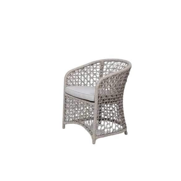 3 Seater Arm Chair Set Aluminum Frame covered in Synthetic Rope Fiber with Side Table