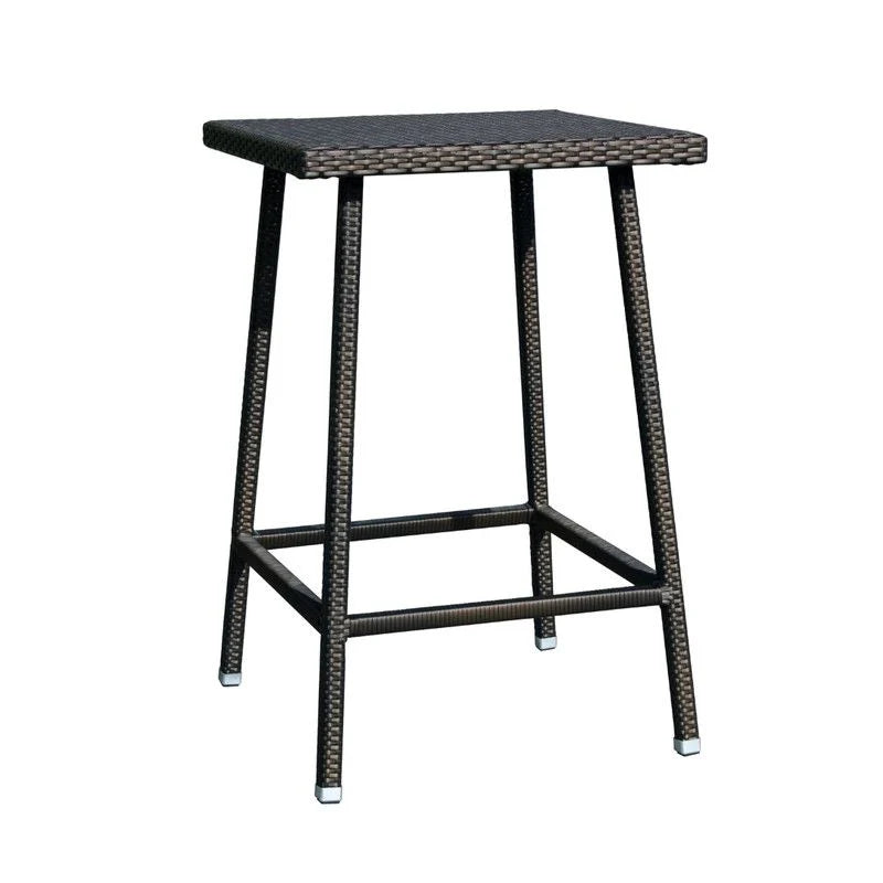 2 Seater Square Bar Table with 2 Bar Stools