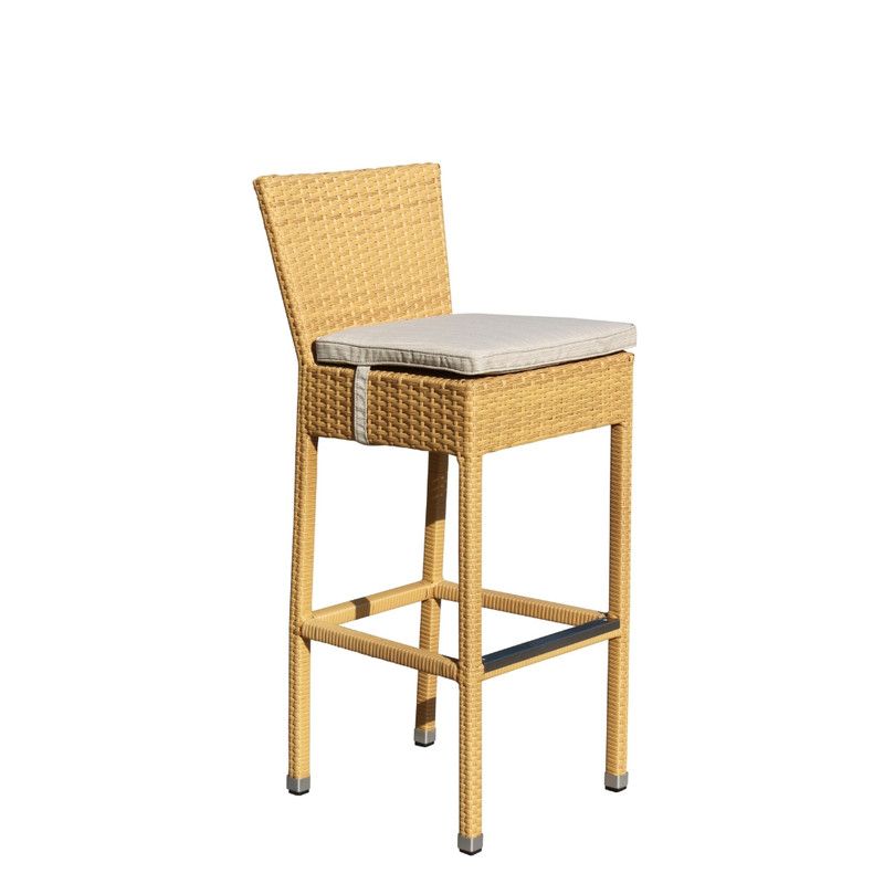 2 Seater Square Bar Table with 2 Bar Stools