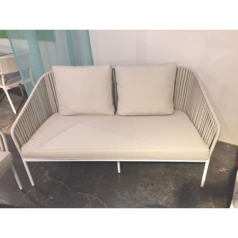 Corcega White 2-Seater Sofa