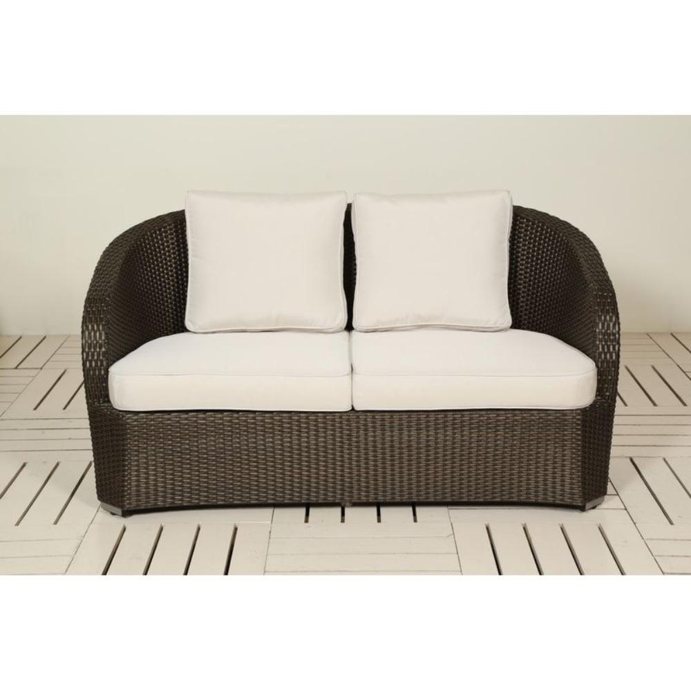 Grenada Brozne 2-Seater Sofa