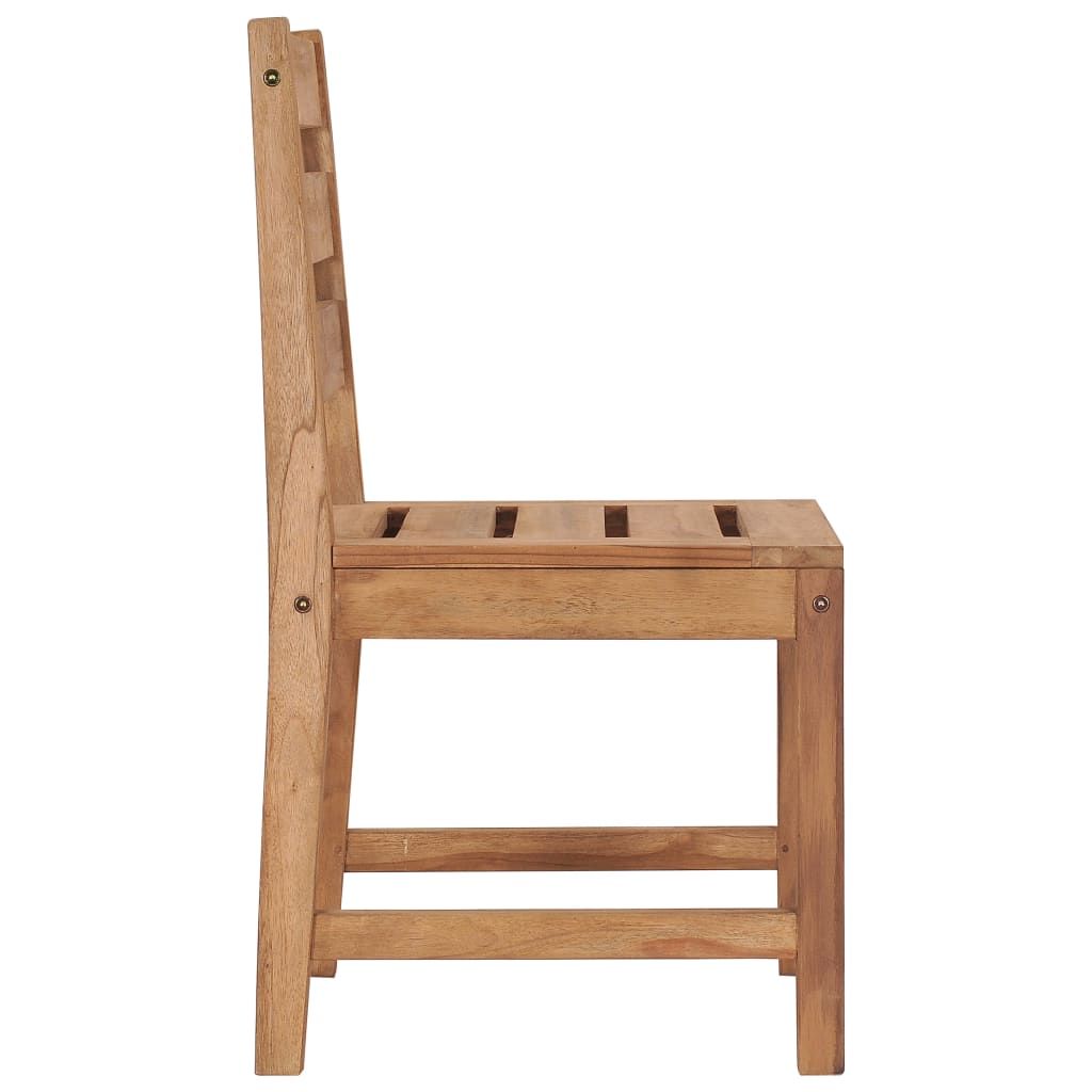 Garden Chairs 2 pcs Solid Teak Wood