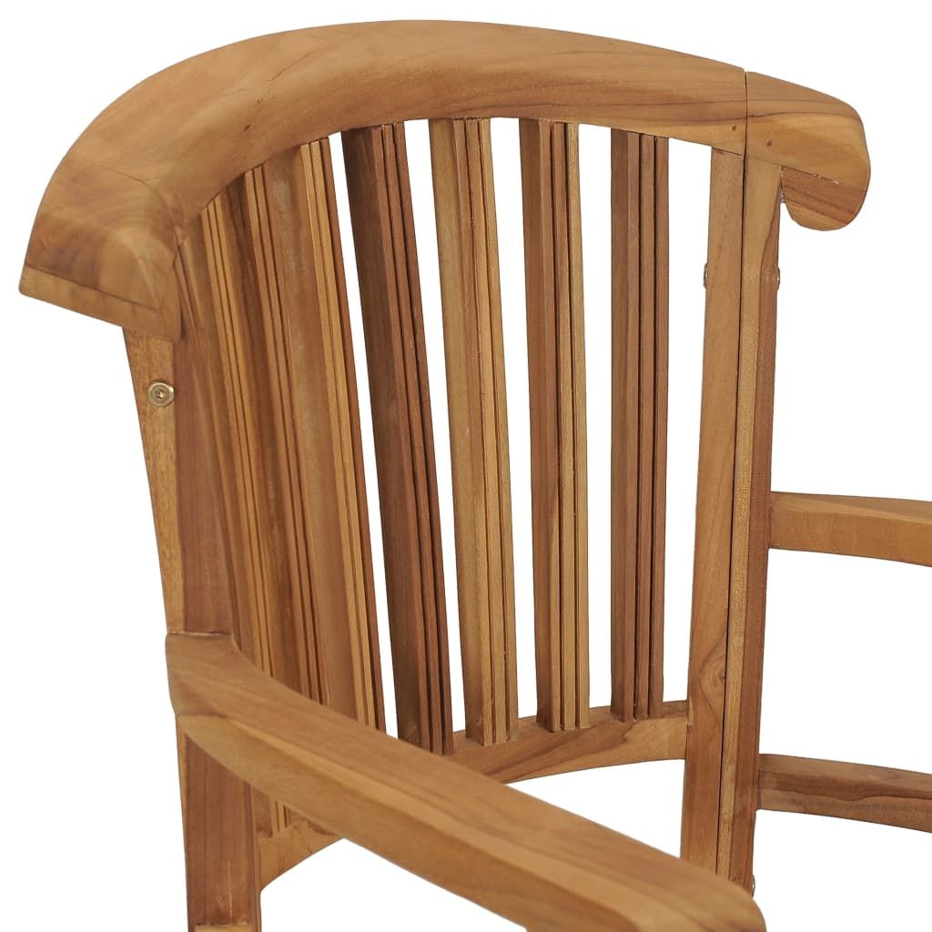 Garden Chairs 2 pcs Solid Teak Wood