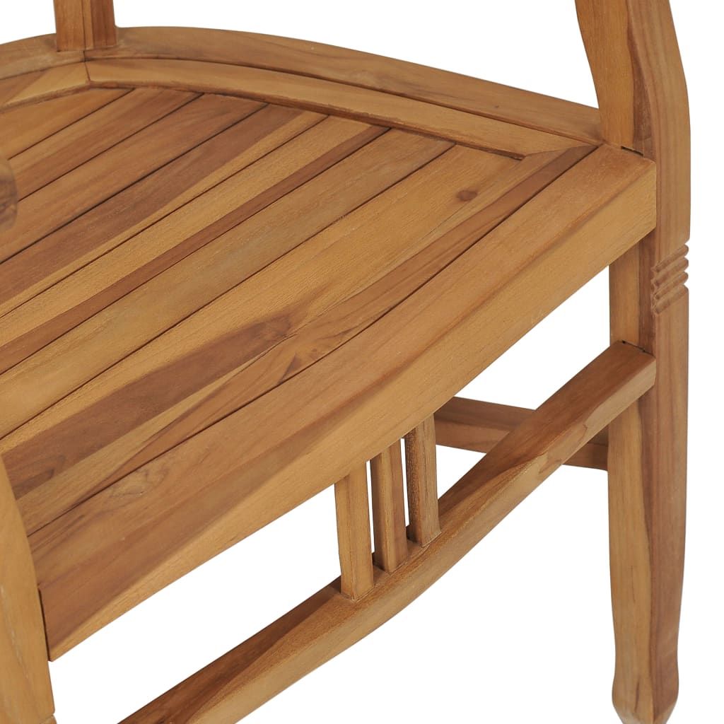 Garden Chairs 2 pcs Solid Teak Wood