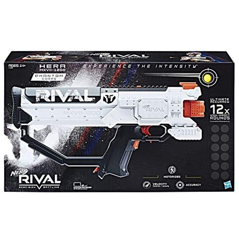 Nerf Rival Hera Mxvii 1200 White Combat Blaster