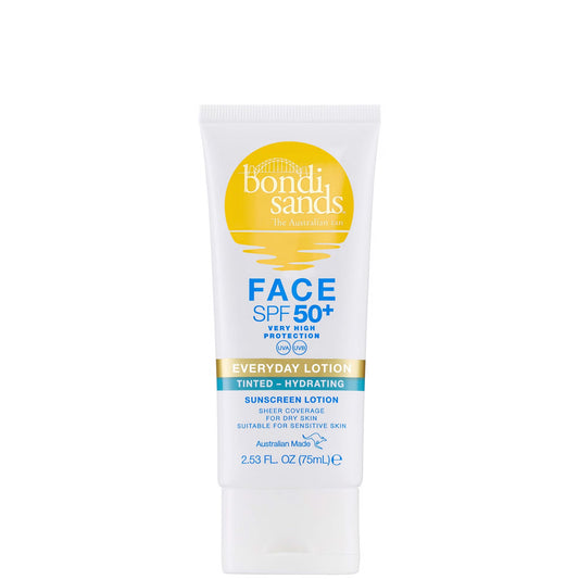 Bondi Sands SPF 50+ Fragrance Free 3 Star Hydrating Tinted Face Lotion 75ml