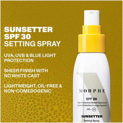 Morphe Sunsetter Broad Spectrum SPF 30 Setting Spray 100ml