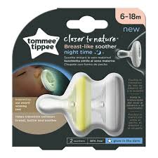 Tommee Tippee - Closer To Nature Night Time Soother, Pack of 2,  (6-18 months)