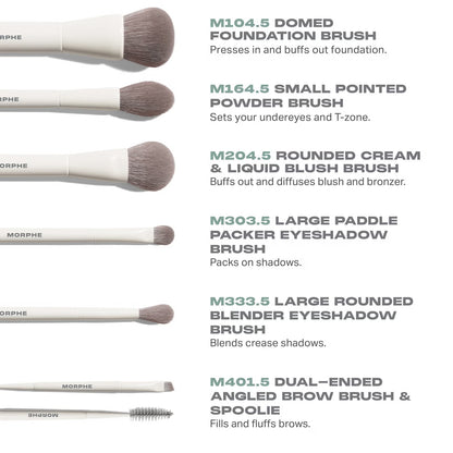 Morphe Along For The Glide 6-Piece Travel Brush Set