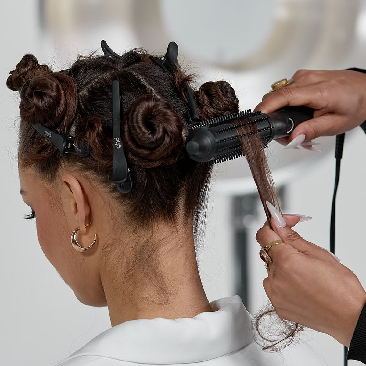 GHD Rise Volumizing Hot Hair Brush Black