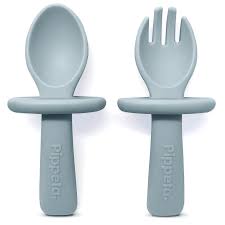 Pippeta My 1st Spoon & Fork - Sea Salt