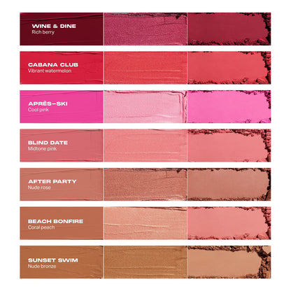 Morphe Cheek Thrills Multi-Finish Face Trio - Wine & Dine