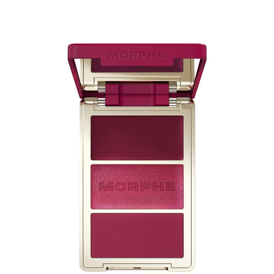 Morphe Cheek Thrills Multi-Finish Face Trio - Wine & Dine